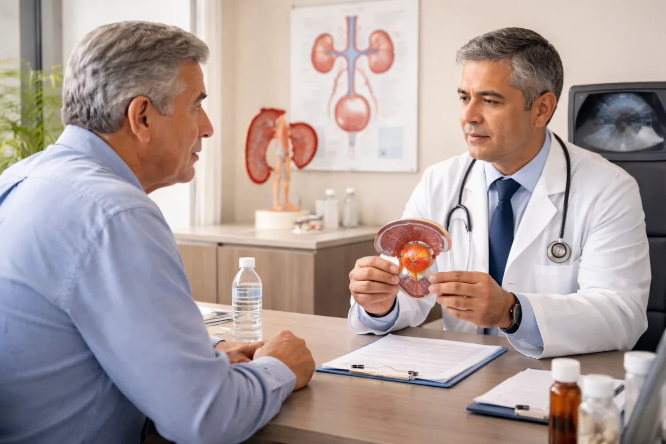 ¿Qué especialista trata hiperplasia prostática?